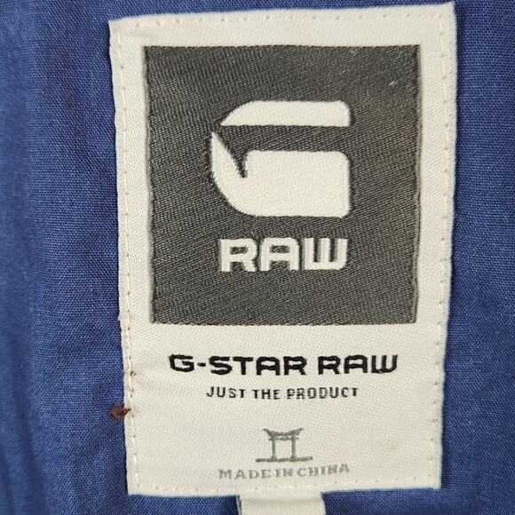 G-Star RAW Norris Blazer Jacket Youth XXL Brown Stand Collar EUC - Picture 4 of 16